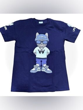 Navy Graphic Short Sleeve Tee